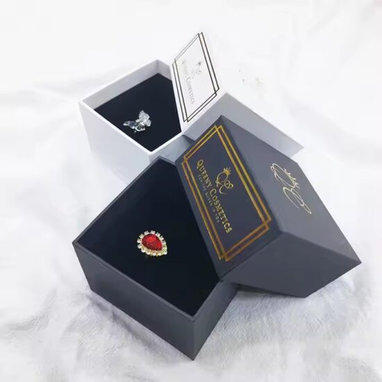 Wholesale Gift Paper Jewelry Boxes with Custom Logo and Velvet Insert