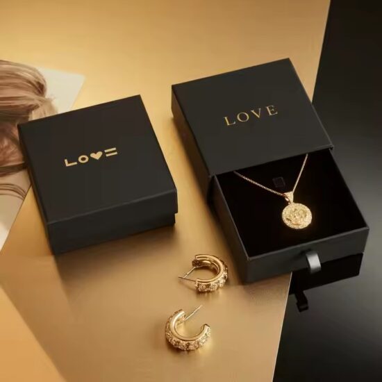 Recyclable Custom Logo Paper Jewelry Boxes for Sustainable Accessory Packaging