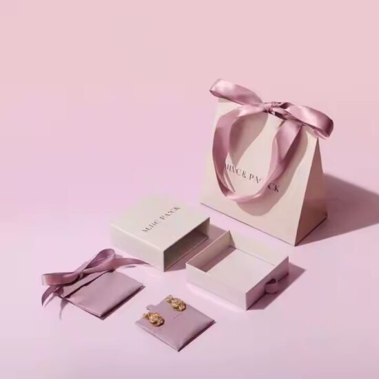 Recyclable Custom Logo Paper Jewelry Boxes for Sustainable Accessory Packaging