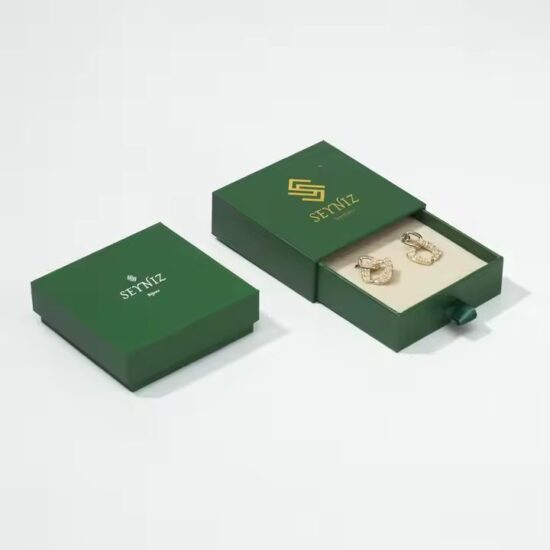 Recyclable Custom Logo Paper Jewelry Boxes for Sustainable Accessory Packaging