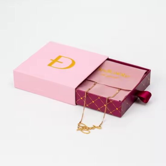 Recyclable Custom Logo Paper Jewelry Boxes for Sustainable Accessory Packaging