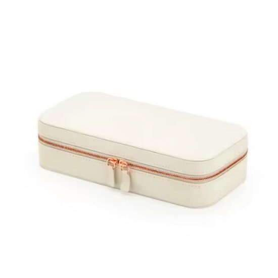 Luxury Leather Jewelry Box with Compartments and Custom Logo