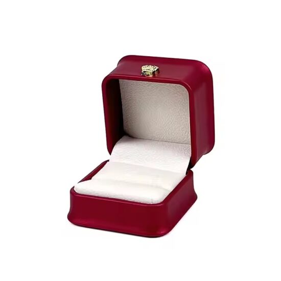 Luxury Leather Jewelry Box with Compartments and Custom Logo