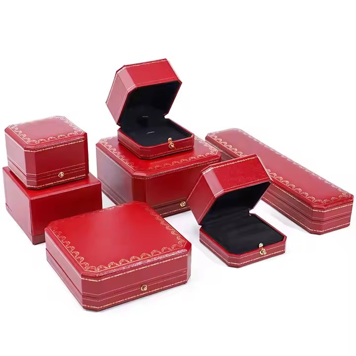 Custom Leather Jewelry Gift Box for Wholesale with Compartments