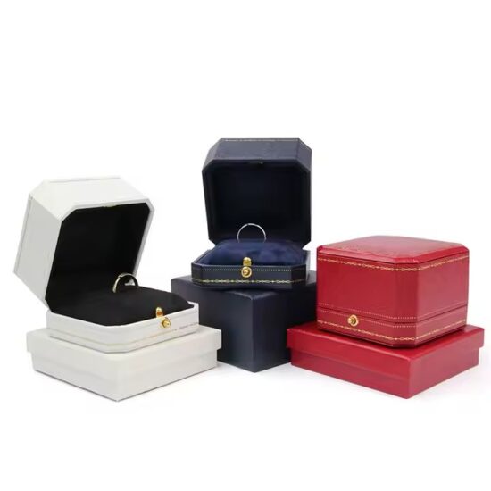 Custom Leather Jewelry Gift Box for Wholesale with Compartments