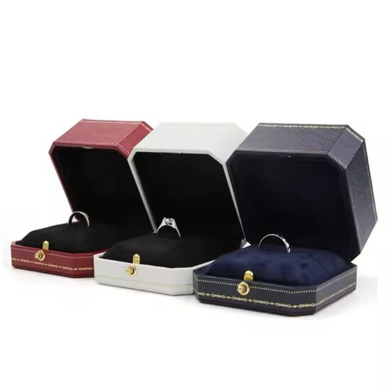 Custom Leather Jewelry Gift Box for Wholesale with Compartments