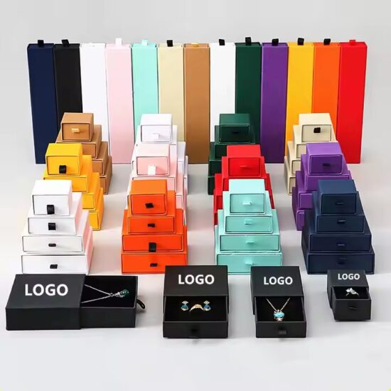 Wholesale Custom Paper Jewelry Boxes in Multiple Styles and Colors