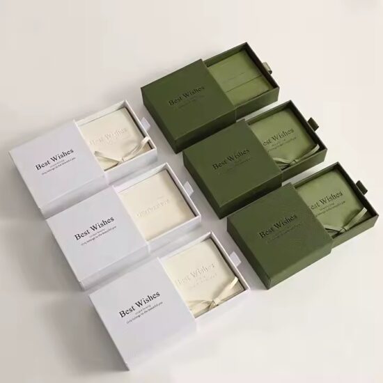 Custom Luxury Paper Jewelry Box with Personalized Logo for Elegant Packaging