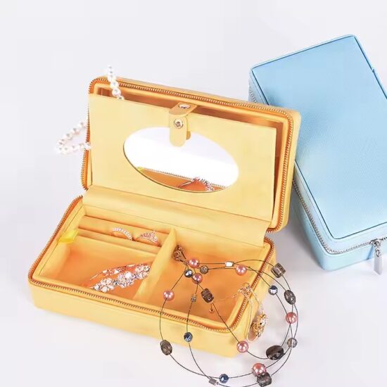 Best-Selling Classic Genuine Leather Jewelry Box with Compartments