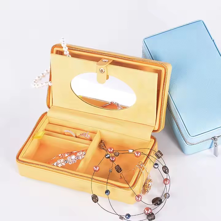 Best-Selling Classic Genuine Leather Jewelry Box with Compartments