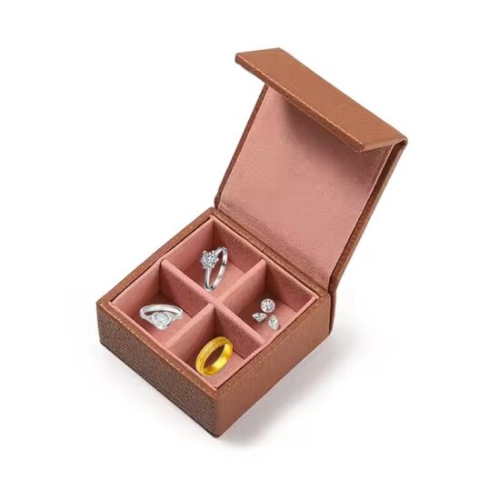 Best-Selling Classic Genuine Leather Jewelry Box with Compartments