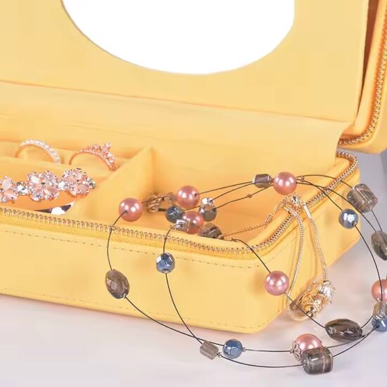 Best-Selling Classic Genuine Leather Jewelry Box with Compartments