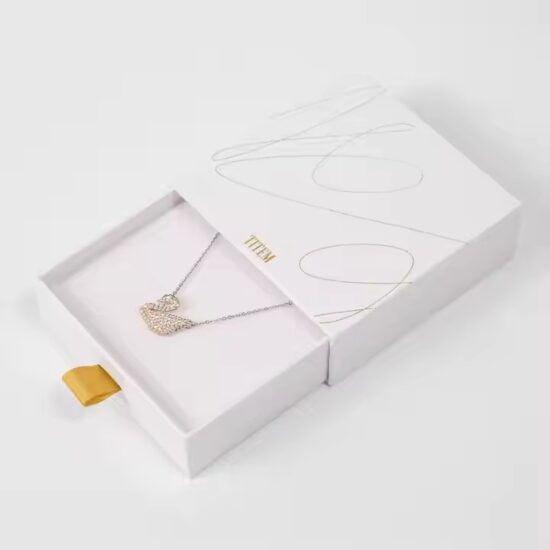 Luxury Recyclable Paper Jewelry Boxes with Eco-Friendly Materials and Elegant Finish