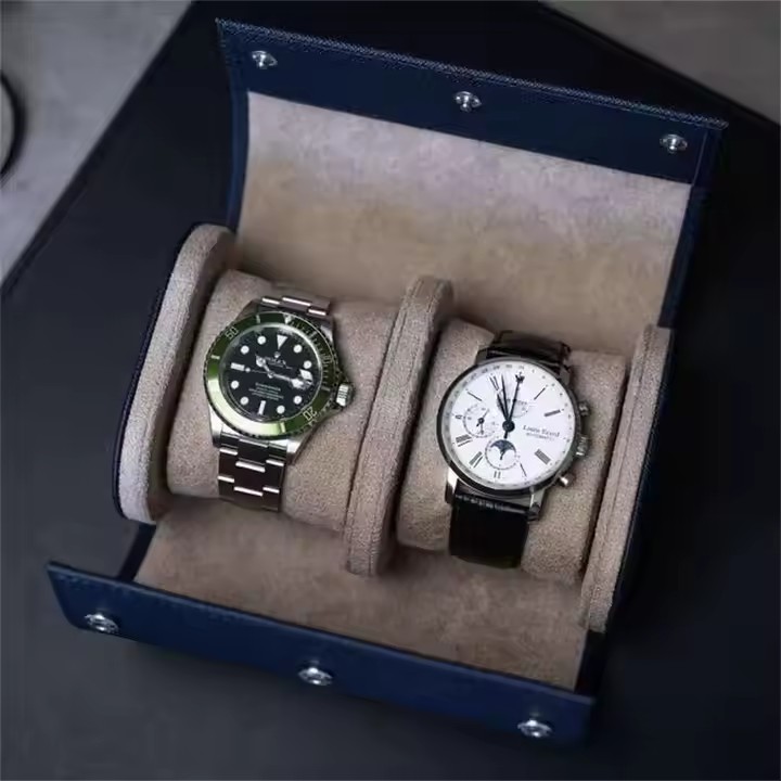 Custom Logo Luxury Real Leather Jewelry Box for Rings and Earrings