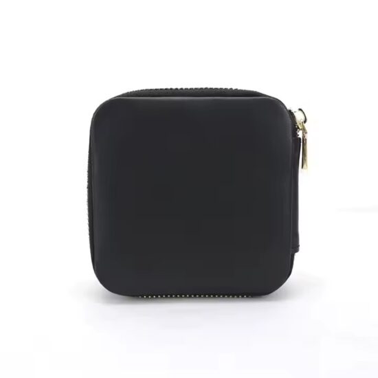 Custom Logo Luxury Real Leather Jewelry Box for Rings and Earrings