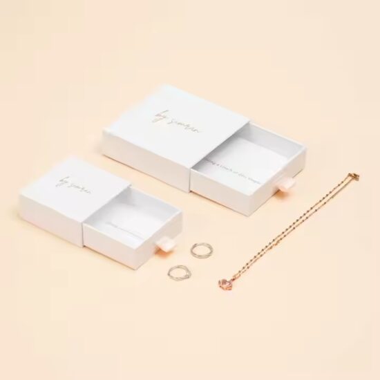 Custom Logo Luxury Paper Jewelry Boxes for Elegant Accessory Packaging