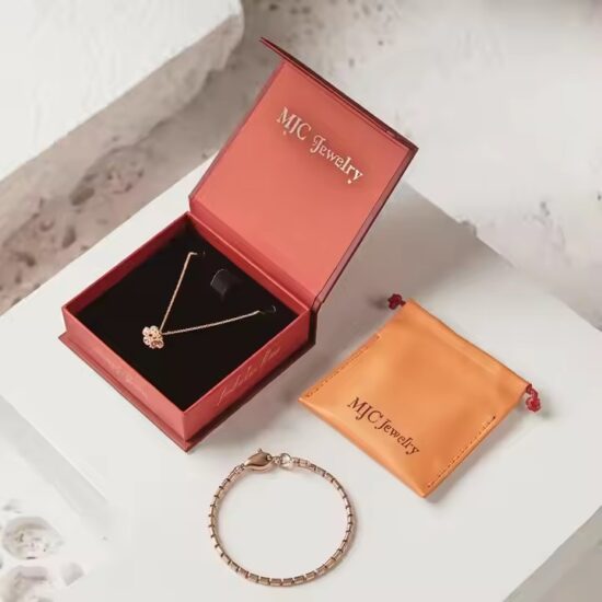 Custom Logo Luxury Paper Jewelry Boxes for Elegant Accessory Packaging