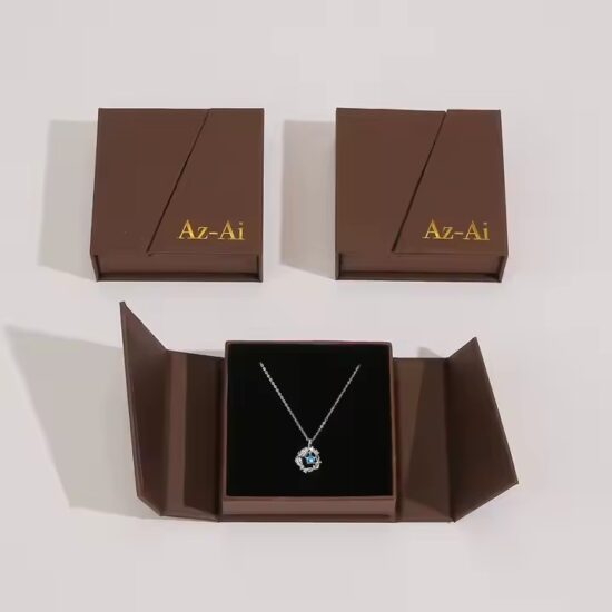 Luxury Custom Paper Jewelry Box for Necklace, Earrings and Ring Display