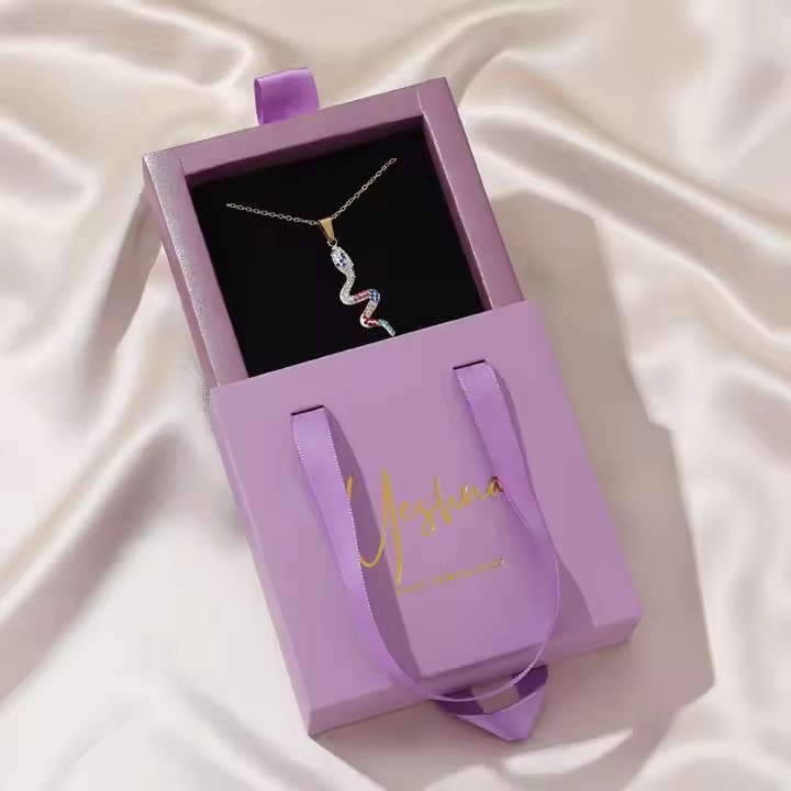 Portable Paper Jewelry Storage Box with Custom Logo – Lightweight and Stylish