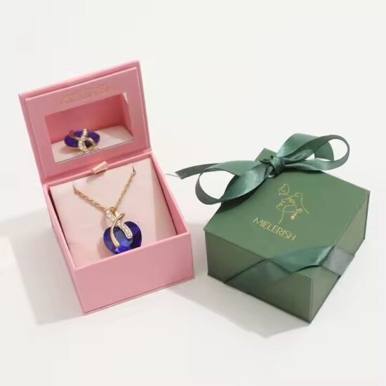 Portable Paper Jewelry Storage Box with Custom Logo – Lightweight and Stylish