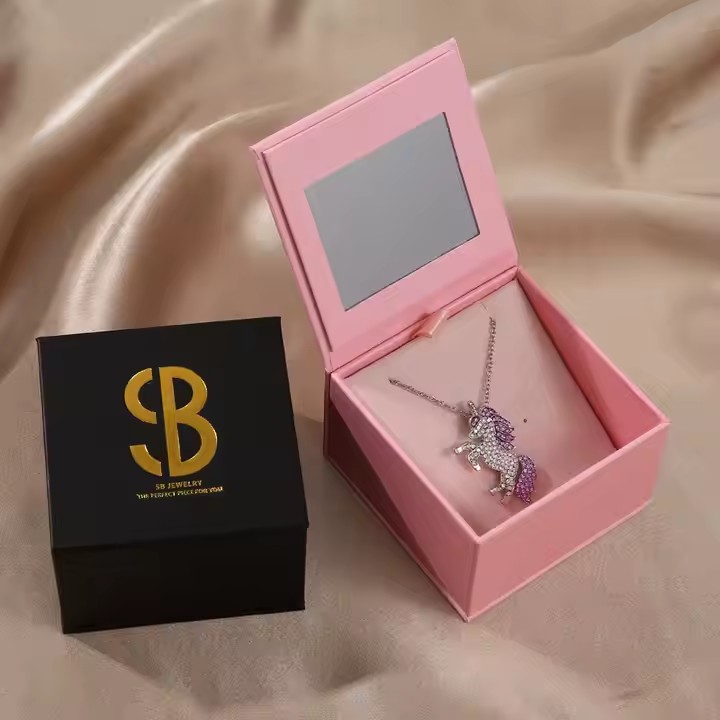 Portable Paper Jewelry Storage Box with Custom Logo – Lightweight and Stylish