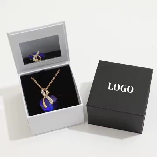 Portable Paper Jewelry Storage Box with Custom Logo – Lightweight and Stylish