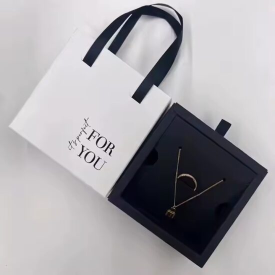 Portable Paper Jewelry Storage Box with Custom Logo – Lightweight and Stylish