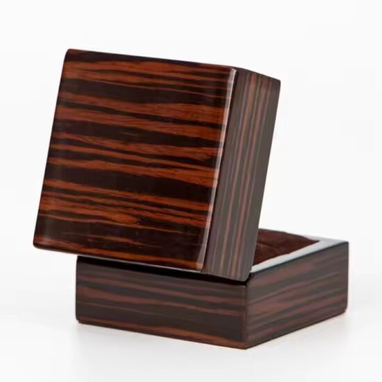 Luxury wooden jewelry organizer with compartments for rings and watches