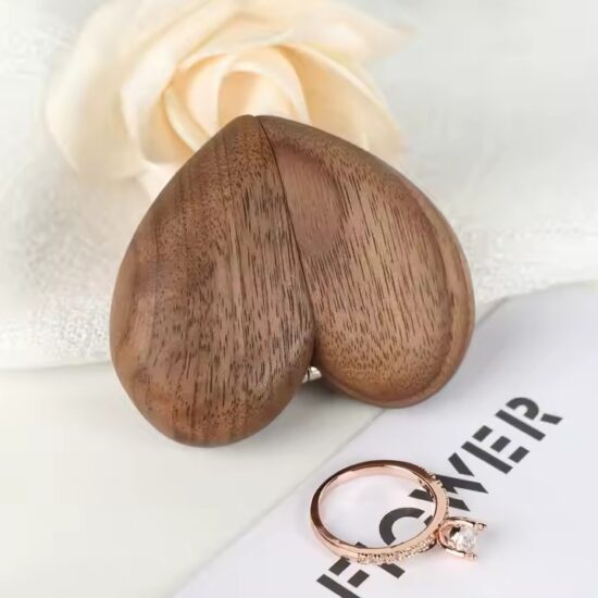 Luxury wooden jewelry organizer with compartments for rings and watches
