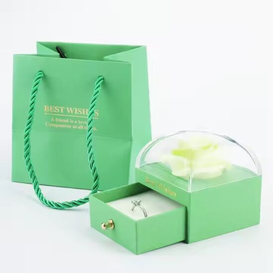 Custom Logo Luxury Gift Paper Jewelry Boxes with Elegant Finishes