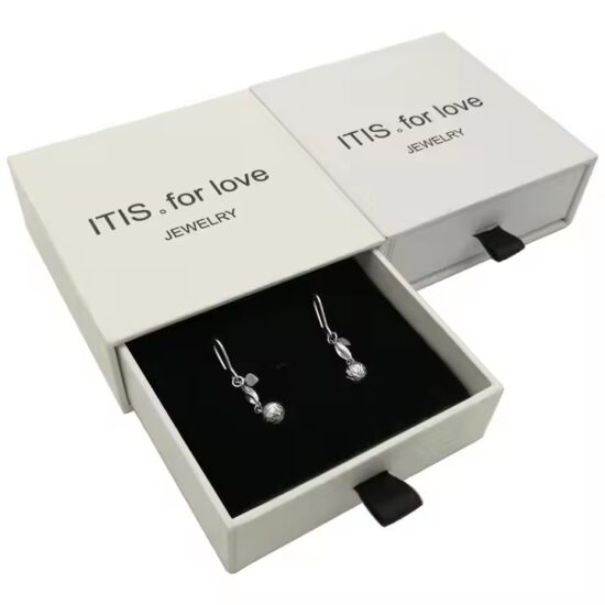 Custom Logo Luxury Gift Paper Jewelry Boxes with Elegant Finishes