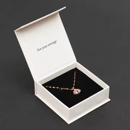 Custom Logo Paper Jewelry Boxes for Rings, Earrings, and Gift Packaging