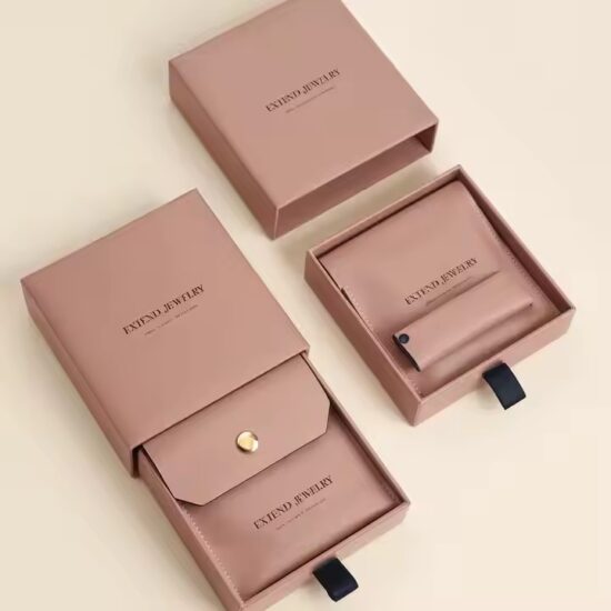 Custom Logo Paper Jewelry Boxes for Rings, Earrings, and Gift Packaging