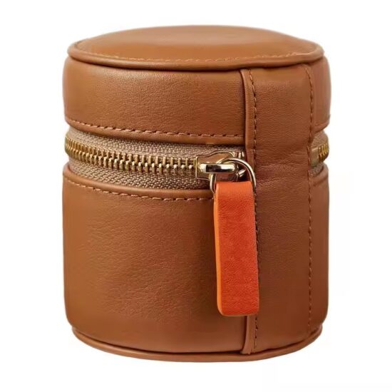 Custom Logo Luxury Travel Genuine Leather Jewelry Box for Women