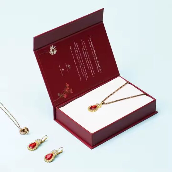 Eco-Friendly Custom Logo Recyclable Paper Jewelry Boxes for Rings and Gifts