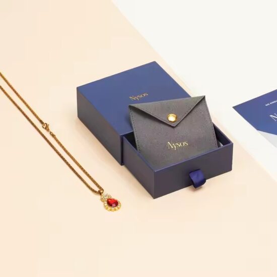 Eco-Friendly Custom Logo Recyclable Paper Jewelry Boxes for Rings and Gifts
