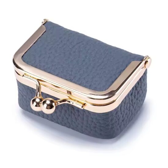 Vintage Genuine Leather Jewelry Box with Suede Interior and Custom Logo