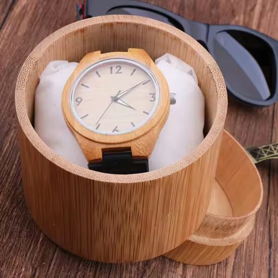 Portable vintage wooden jewelry box with antique finish and clasp