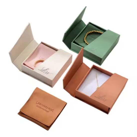 Custom Luxury Paper Jewelry Boxes for Wholesale with Branding Options