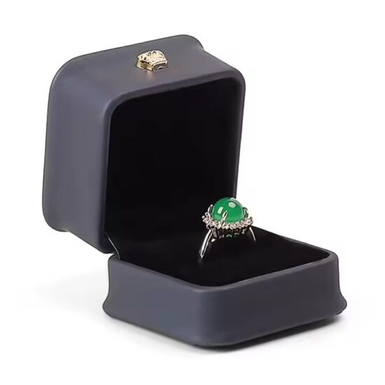 Custom Leather Jewelry Boxes with Logo for Rings and Earrings