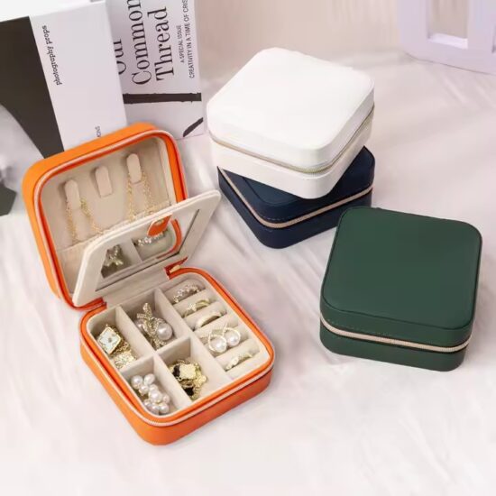 Best-Selling Cute Portable Travel Jewelry Box with Multiple Compartments