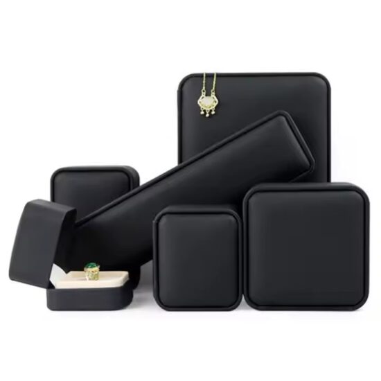 Hot Selling PU Leather Jewelry Box with Velvet Lining