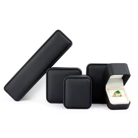 Hot Selling PU Leather Jewelry Box with Velvet Lining