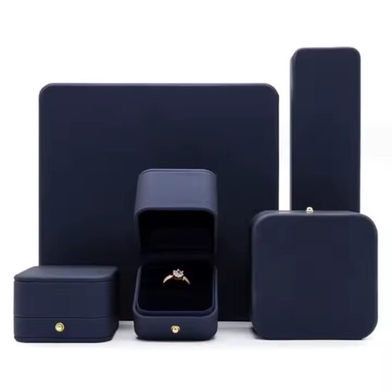 Hot Selling PU Leather Jewelry Box with Velvet Lining
