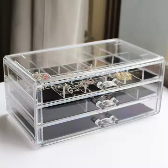 Multi-Functional Transparent Acrylic Jewelry Storage Box