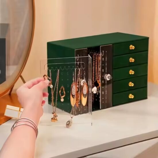 Custom Transparent Luxury Acrylic Jewelry Storage Box