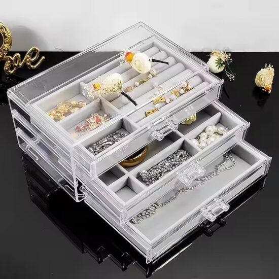 Custom Transparent Luxury Acrylic Jewelry Storage Box