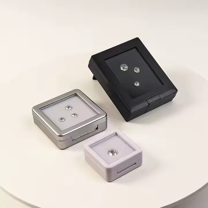 Custom Portable Acrylic Jewelry Display Box with Compartments