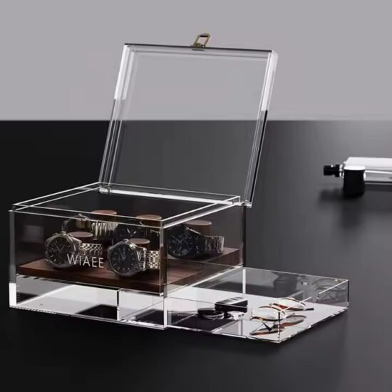 Best-Selling Transparent Acrylic Watch Box for Retail Display