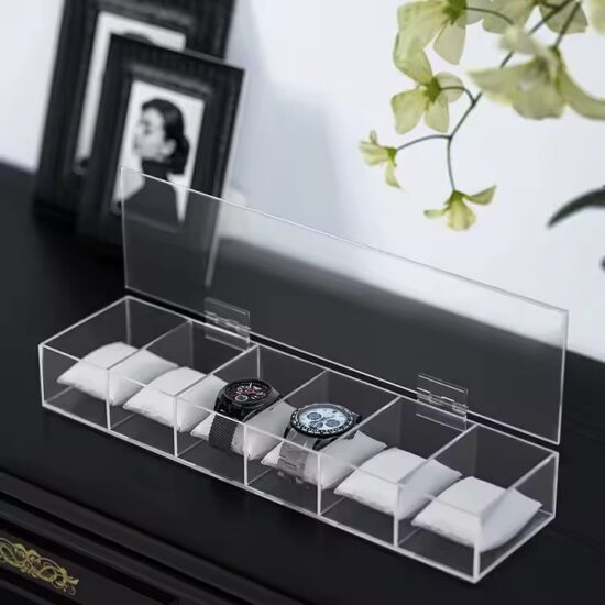 Best-Selling Transparent Acrylic Watch Box for Retail Display